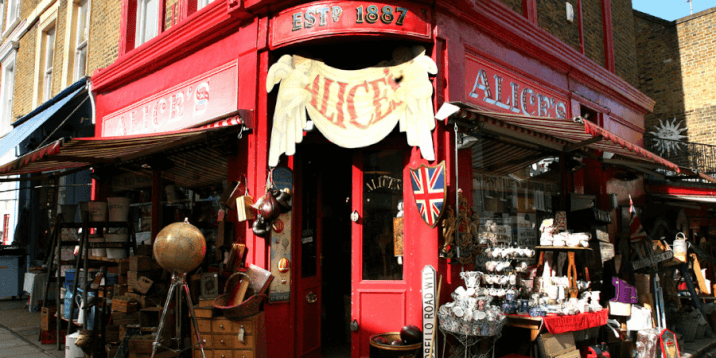 Portobello Market for antiques, jewellery, clothes, food and pottery