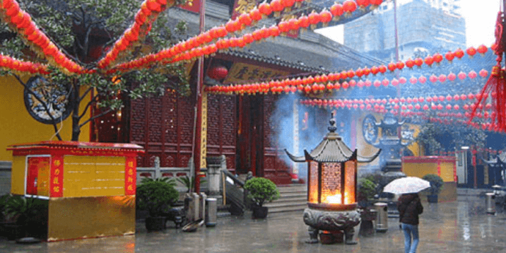 layover in shanghai- jade buddha temple