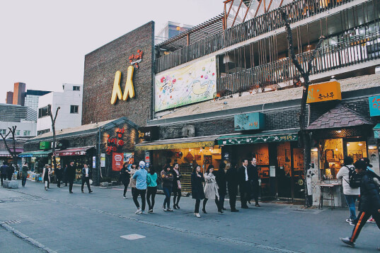 Insadong is known for its artsy-craftsy items